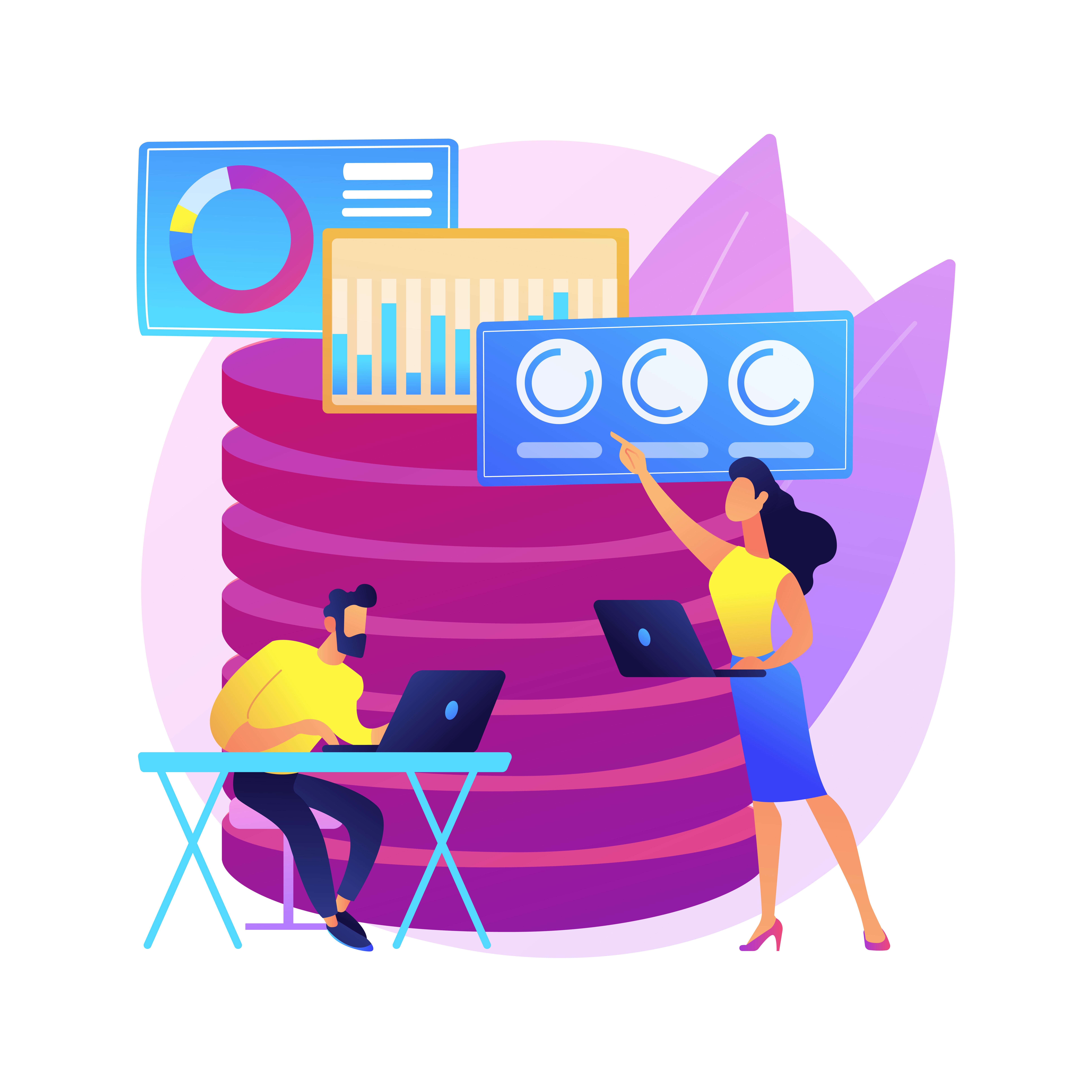 Database administration dashboards